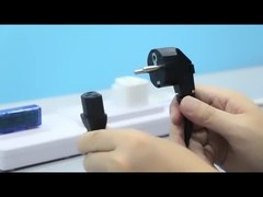 UE CEE7/7 3 épingles de prise noire ac ensemble d'angle de prise câble standard Vde câble d'alimentation d'extension