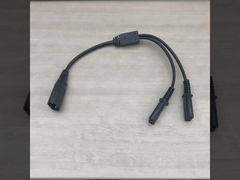 2M Iec320 fil noir exposé câble d'alimentation Ac C7 à la figure 8 C8 câble d'extension