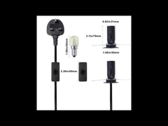 Corde électrique de la lampe à sel de l' Himalaya