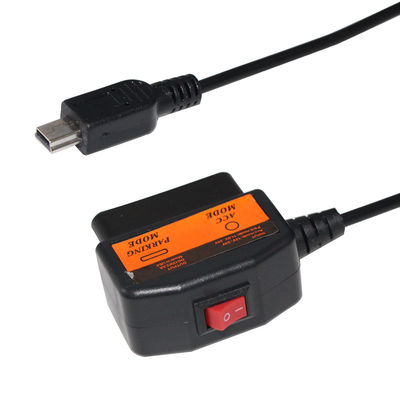 Câble de charge OBD2 12V à 5V avec interrupteur pour enregistreur de conduite DVR