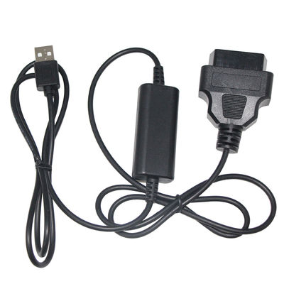Câble élévateur 9-36V OBD2 16 broches vers USB A mâle pour diagnostic automobile