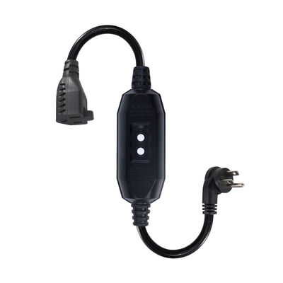 Extension d'angle Amérique 3Prong NEMA 5-15P à 515R câble d'alimentation électrique GFCI 20A