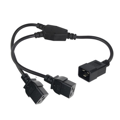 C20 Masculin à électrique Socket C19 15A Noir H05vvf 3G 1.5Mm 250V 10A 13A 16A Cordon d'alimentation électrique