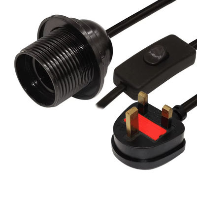 Convertisseur de prise d'ampoule UK Plug E26 avec commutateur 303 et réglage 250V pour accessoires d'éclairage intérieur