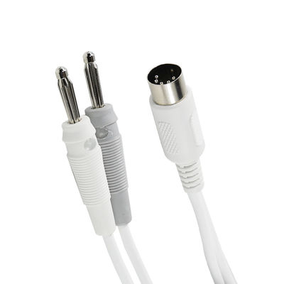 Assemblage de câble à 5 broches à 180° DIN Femme à double prise de banane pour les essais audio ou les équipements d'alimentation électrique