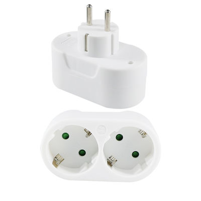 Détecteur d'alimentation électrique à double sortie EU Socket Adapter Convertisseur pour la maison Voyage