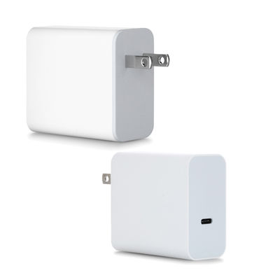 Chargeur mural USB-C US Plug de 60 W 2 broches Adaptateur de charge rapide compact pour ordinateur portable, téléphone, tablette, utilisation en voyage (entrée de 240 V)