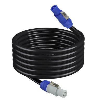 Cable d'extension PowerCON - 3-Pin verrouillage du câble d'alimentation CA pour l'éclairage de scène, l'équipement audio, la distribution d'énergie pour les événements