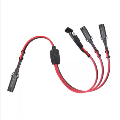 Câble répartiteur d'alimentation SAE 1 à 3 voies, Adaptateur Y SAE pour panneau solaire, chargeur de batterie, distribution d'alimentation 12V CC