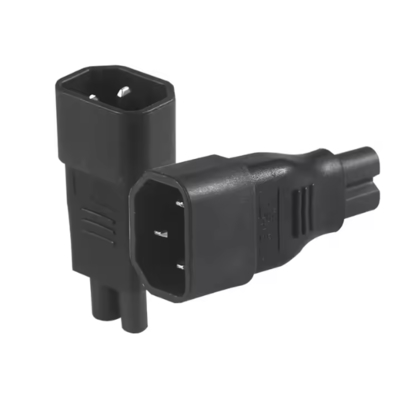Adaptateur d'alimentation IEC C14 vers C7 pour ordinateur portable, DVD, PS2