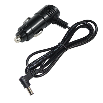 Prise allume-cigare coudée 12V 3A vers câble d'alimentation CC 2,1 mm