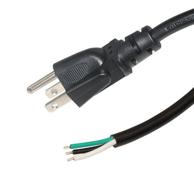 Usa NEMA 5-15P pour le remplacement du câble d'alimentation à bout ouvert avec nous connecteur masculin 18Awg