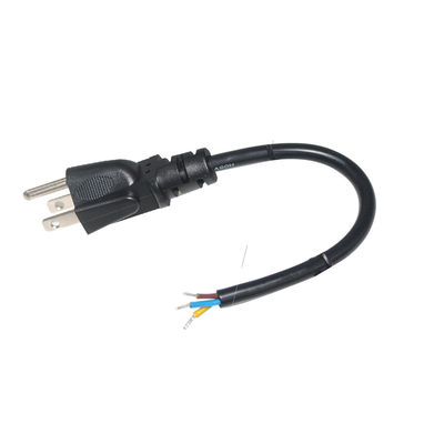 Usa NEMA 5-15P pour le remplacement du câble d'alimentation à bout ouvert avec nous connecteur masculin 18Awg