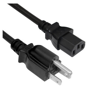 Longueur personnalisée 1m Cordon d'alimentation électrique 60w 3 broches Cable d'alimentation pour ordinateur portable