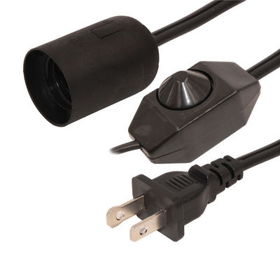 Cordon d'alimentation américain 16AWG avec douilles E12 E14 E26 E27