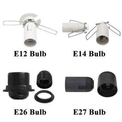 16AWG câble d'alimentation US 2 câble d'alimentation de lampe à sel avec E12 E14 E26 E27