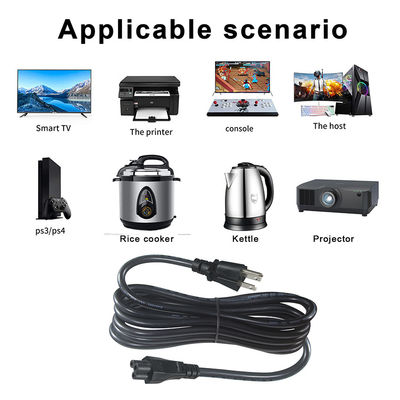 Nema 515P à la CEI C5 bouilloire enfichable câble d'alimentation de cuisinière à riz 3Pin rétractable