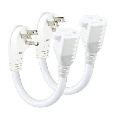 NEMA 5-15P à 5-15R Cordon d'alimentation 1FT 2FT pour l'alimentation électrique du PC