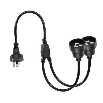 Cable d'extension 3M à 3 branches intérieur, mâle à double femelle, câble de distribution