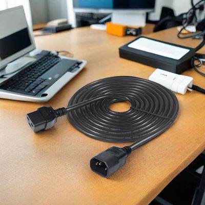 16 ampères câble secteur industriel C14 prise VDE câble secteur 15A 250V 14AWG