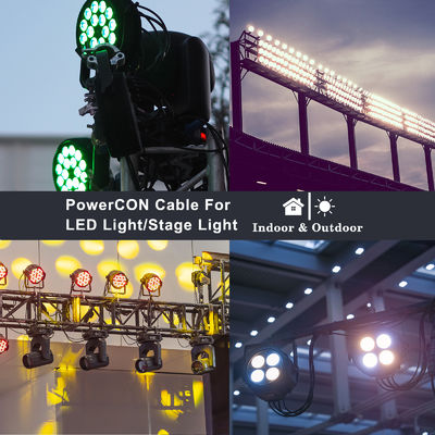 NEMA 5-15P à PowerCon NAC3FCA 14AWG SJTOW câble d'alimentation 3M
