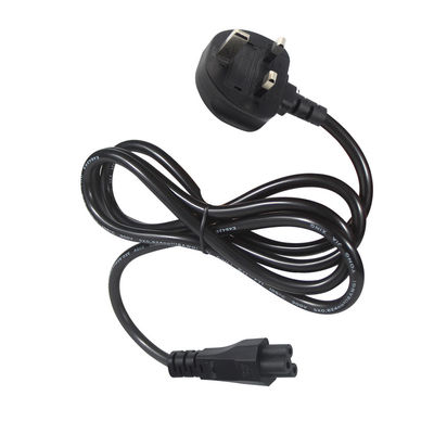 Cordon d'alimentation britannique BS1363 avec connecteur CEI C5, fusible 3A, 250V