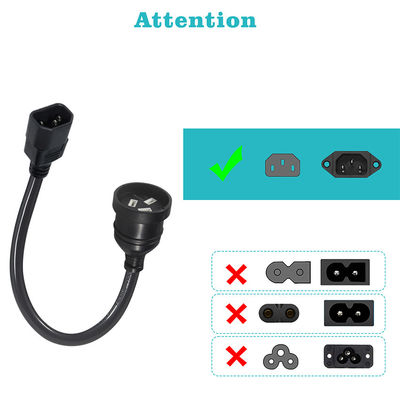 240V 3 Prong Cordon électrique IEC 320 C14 pour une connexion télévisée en Australie