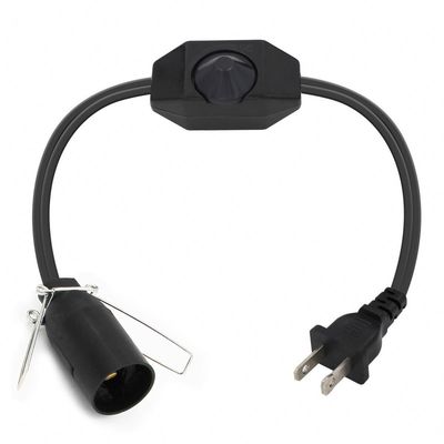 Cordon d'alimentation NEMA 1-15P avec douille E27 et variateur d'intensité