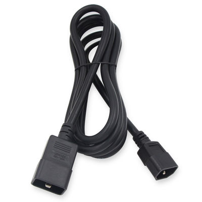 IEC C19 à C20 câble d'alimentation 1,5m PVC Jacket 220V prise UE
