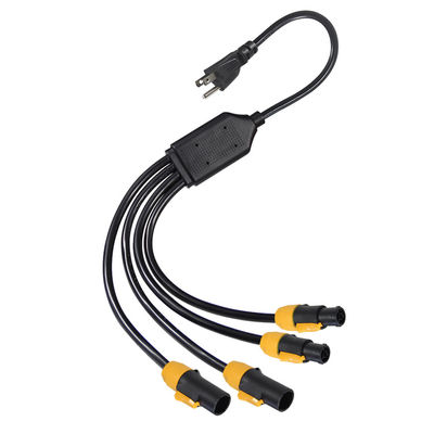 Standard 515P Sjow 16Awg True1 connecteur 4 X Nac3fca Powercon Ac Nema câble de puissance
