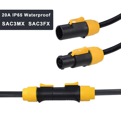 Standard 515P Sjow 16Awg True1 connecteur 4 X Nac3fca Powercon Ac Nema câble de puissance