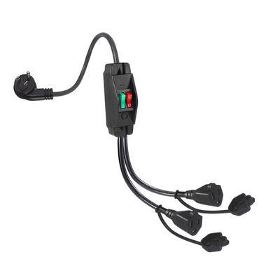 15A/125V Plug plat en ligne 1 ligne principale 2 sous Nema 515P 3Pin Y type câble d'alimentation avec commutateur