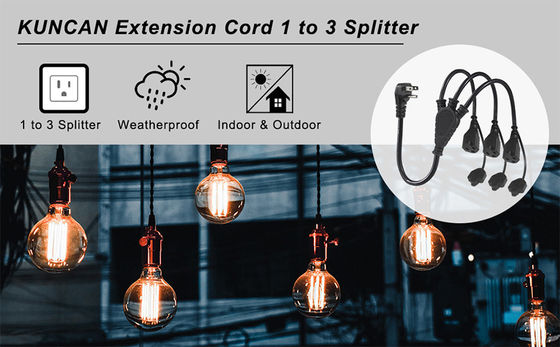 Certificat des États-Unis 6Ft 3 Pin Plug 515P à 3 Way Nema 515R Ac Cord d'extension à trois broches