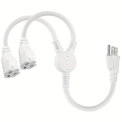 125V 13A câble électrique NEMA5-15P à NEMA 5-15R 1 à 2 Y Splitter SJT 16AWG 3 fils
