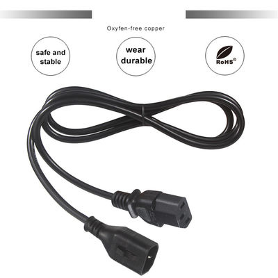 Corde d'alimentation IEC C14 à C13 1.5M 250V 16A pour serveurs informatiques