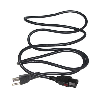 Nous verrouiller le connecteur à l'IEC C15 ordinateur de bureau câble d'alimentation 16AWG- 18AWG