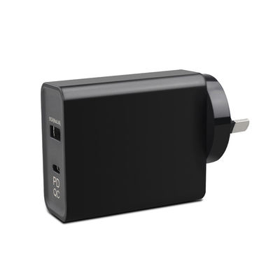 Adaptateur d'alimentation en courant continu alternatif 65W Type-C avec QC 3.0 et recharge sans fil AU SAA Entrée approuvée 100-240V