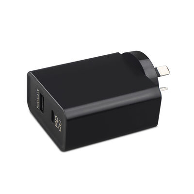 Adaptateur d'alimentation en courant continu alternatif 65W Type-C avec QC 3.0 et recharge sans fil AU SAA Entrée approuvée 100-240V
