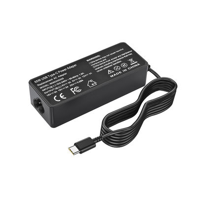 Adaptateur d'alimentation de bureau 65W Chargeur d'ordinateur avec entrée de fil de charge de type C 100V-240V
