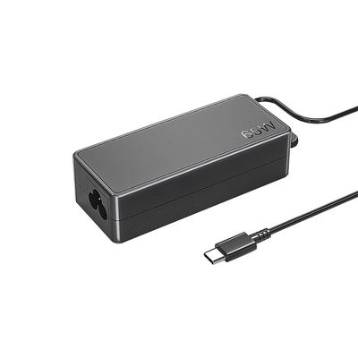 Adaptateur d'alimentation de bureau 65W Chargeur d'ordinateur avec entrée de fil de charge de type C 100V-240V