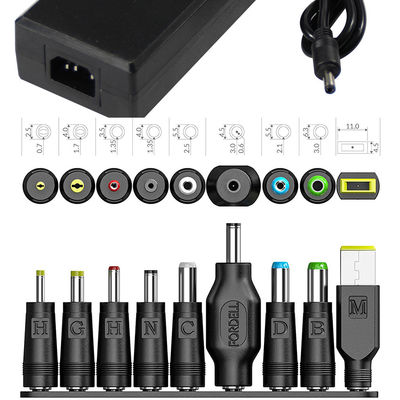 Adaptateur d'alimentation de bureau universel de 60W 1.8M sortie unique CE/FCC certifié pour ordinateurs portables