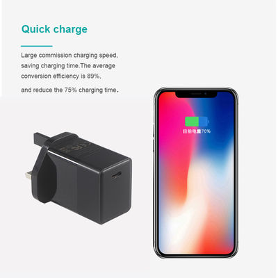 Chargeur de mur USB de type C de 45 W au Royaume-Uni 65 W 30 W Pcba Fast Gan Travel Charger Australie
