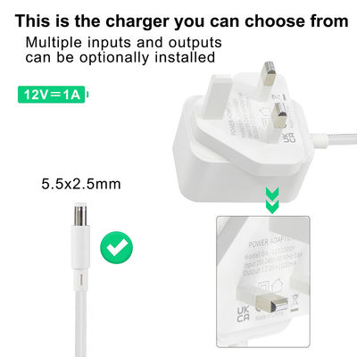 Adaptateur d'alimentation 12V 2A UK Plug pour les enfants voitures électriques DC Jack 5.5x2.1mm