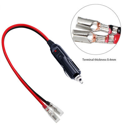 15A câble d'allume-cigarette de voiture à fusible avec lumière LED 12V-24V
