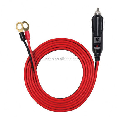 1M Spt-2 12V 24V câble d'alimentation solaire allume-cigare pour voiture Adaptateur mâle à 2 bornes
