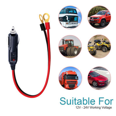 1M Spt-2 12V 24V câble d'alimentation solaire allume-cigare pour voiture Adaptateur mâle à 2 bornes
