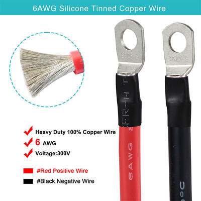 14AWG personnalisé batterie de voiture chargeur câble d'extension fil O terminal d'anneau