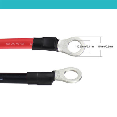 14AWG personnalisé batterie de voiture chargeur câble d'extension fil O terminal d'anneau