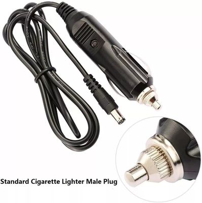 Cable portable DC12V pour allumage de cigarette de voiture avec connecteur de 5,5 mm * 2,1 mm