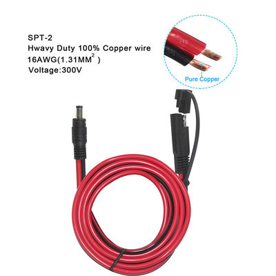 Câble d'alimentation solaire SAE vers DC 5521 10 pieds, déconnexion rapide